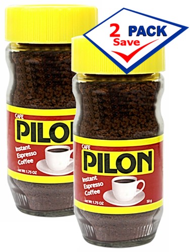 Pilon Instant Cuban Coffee 1.75 oz jar Pack of 2